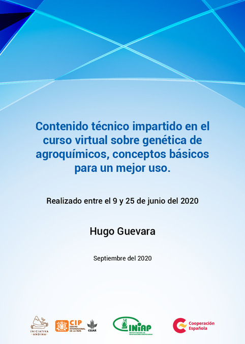 Compendio de información sobre genética de agroquímicos, conceptos básicos para un mejor uso