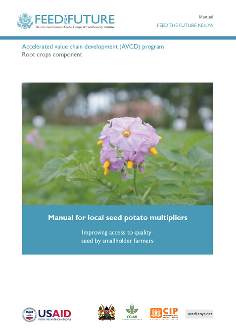 Manual for local seed potato multipliers: Improving access to quality seed by smallholder farmers